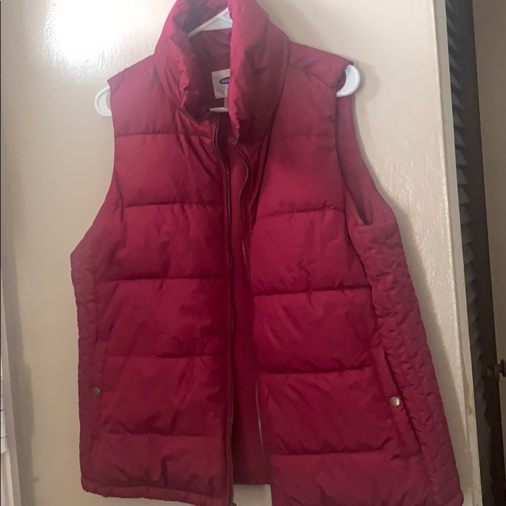 Fuchsia Old Navy Puffer Vest
